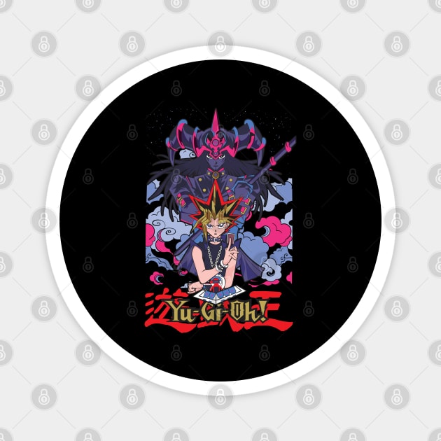 Yugi and Magician of Black Chaos - Yu-Gi-Oh! Magnet by Otaku Vibes